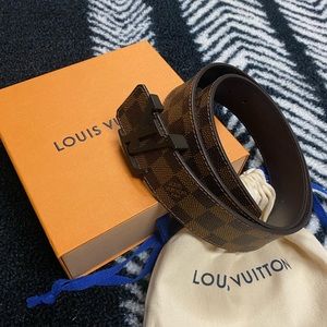 Louis Vuitton Men’s Belt Size 28 Waist Brown Checkered LV